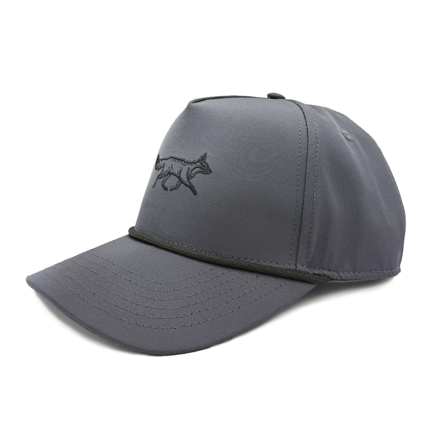 The Fox - BTW Tonal Charcoal-on-Charcoal Rope Hat