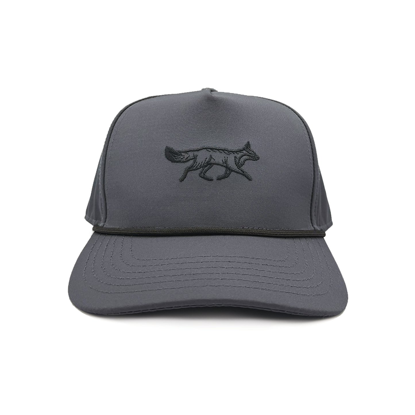 The Fox - BTW Tonal Charcoal-on-Charcoal Rope Hat