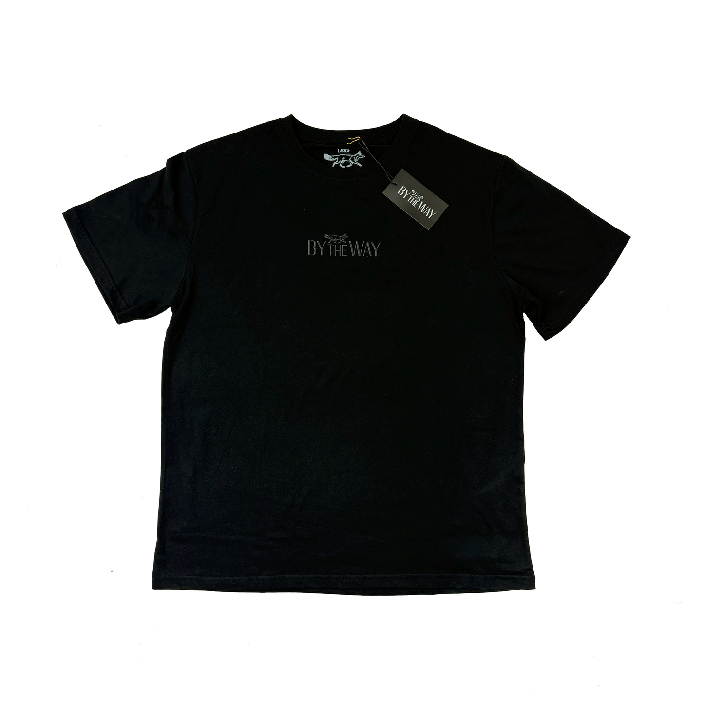 BTW Embroidered Tonal Black-on-Black T-Shirt